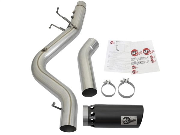 aFe ATLAS 5in DPF-Back Aluminized Steel Exhaust System GM Diesel Trucks 2017 V8 6.6L (td) L5P on Sale