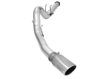 aFe Atlas Exhausts 5in DPF-Back Aluminized Steel Exhaust 2015 Ford Diesel V8 6.7L (td) Polished Tip Discount