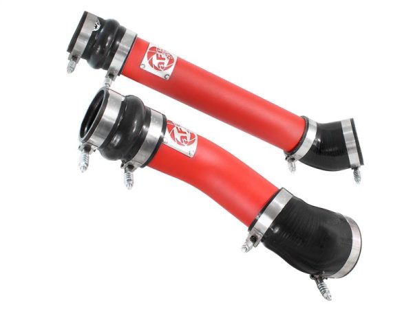 aFe Bladerunner Intercooler Tubes Hot & Cold Side 3.5in 94-02 Dodge Diesel Trucks L6-5.9L (td) - Red Supply