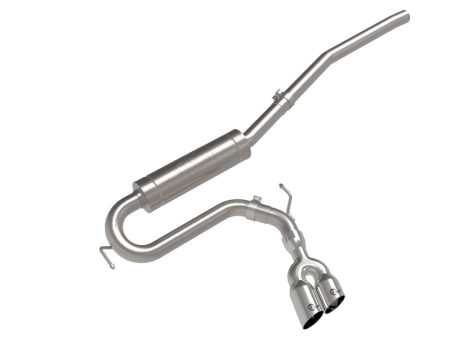 aFe 22-23 Ford Maverick EcoBoost L4 2.0L(t) Rebel Series 2-1 2in 304 SS Cat-Back w  Polished Tip Hot on Sale